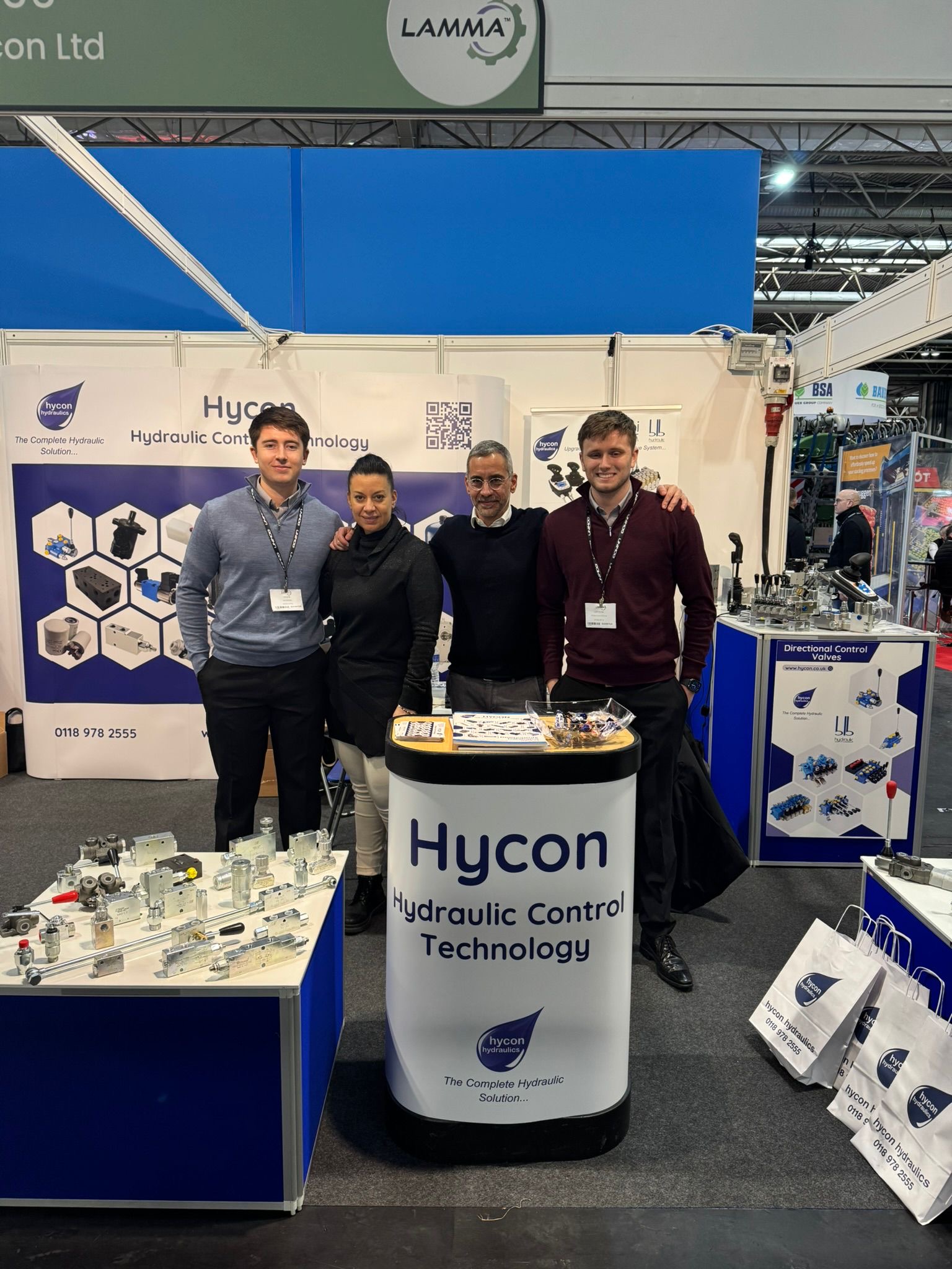 Image of Hycon and BLB Staff at the LAMMA Show