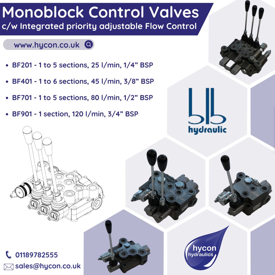Picture of BLB Monoblock Control Valves c/w Integrated priority adjustable Flow Control BF Range