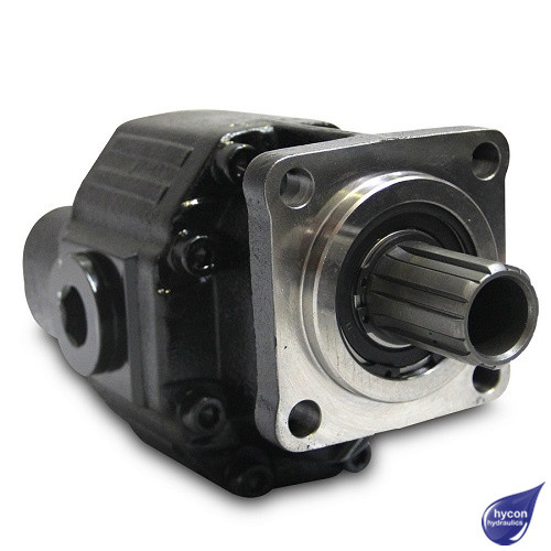 PICTURE OF 4 BOLT HYDRAULIC CATS IRON GEAR PUMP