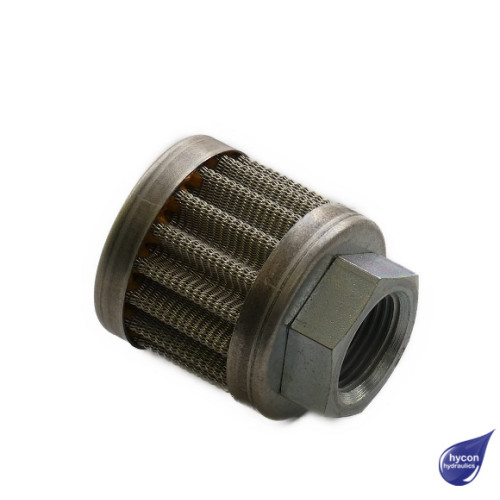 SUCTION STRAINER 90 MICRON 3/8" BSP 12 L/MIN 32 MM DIA 39 MM LENGTH