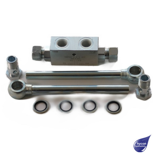 PICTURE OF PILOT OPERATED CHECK VALVE KIT WITH TUBE