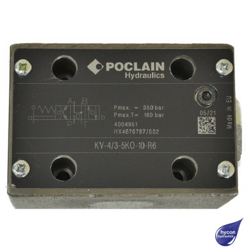 CETOP 5 MANUAL LEVER VALVE R6 SPRING RETURN