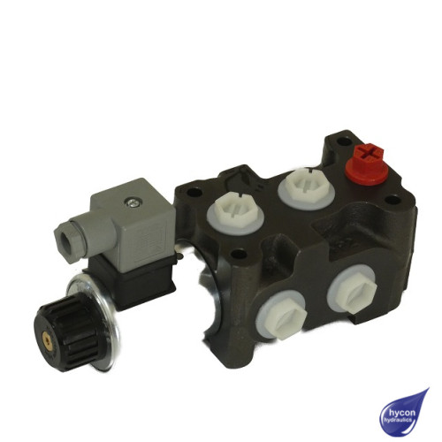 6 PORT DIVERTER 3/8" BSP 50 L/MIN 110 VOLT AC 250 BAR (350 BAR DRAIN CONNECTED)