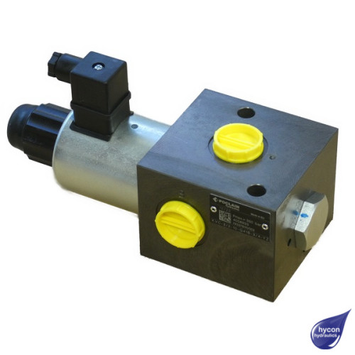 PICTURE OF POCLAIN 3 PORT SOLENOID OPERATED DIVERTER VALVE