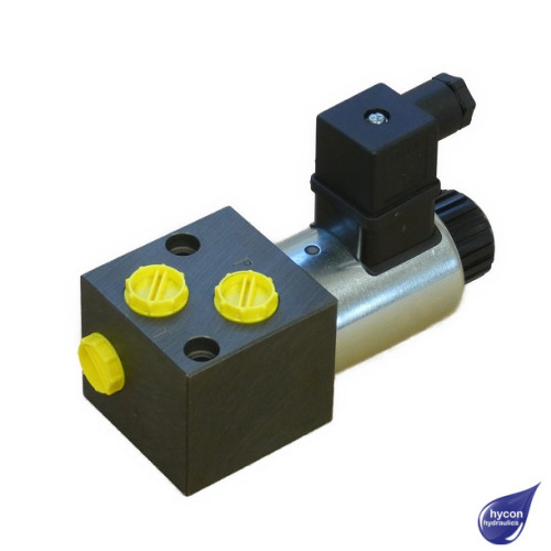 PICTURE OF POCLAIN 3 PORT SOLENOID OPERATED DIVERTER VALVE