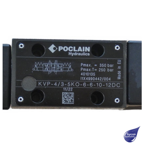 CETOP 3 PROPORTIONAL VALVE SPOOL 6 20L/MIN 24 VOLT DC