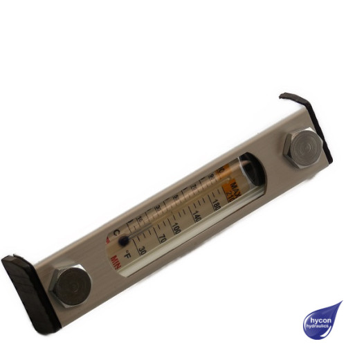 Sight Level Temperature Gauge 127mm Aluminium M12 Bolts