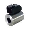 Round Solenoid Coil 24 Volt DC, 18W, 13mm ID, 33mm OD, 37.5mm Long with Deutsch Connector