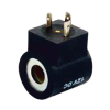 Round Solenoid Coil 230 Volt AC, 18W, 13mm ID, 33mm OD, 37.5mm Long with Integral Rectifier