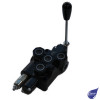 BM100 Rotary Control Lever Valve w/ black Dacromet finish for corrosion protection 3/4" BSP Ports 90LPM 300Bar