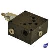 CETOP 5 Single Aluminium Subplate C/W Relief Valve 100-210 Bar P&T Rear/A&B Side Ports 250 Bar