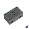 CETOP 3 SINGLE ALUMINIUM SUBPLATE 3/8" BSP SIDE PORTS P&T ONE SIDE A&B OPPOSITE SIDE