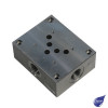 CETOP 5 SINGLE ALUMINIUM SUBPLATE 3/4" BSP SIDE PORTS ONE ON EACH FACE