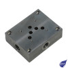 CETOP 5 SINGLE ALUMINIUM SUBPLATE 1/2" BSP SIDE PORTS ONE ON EACH FACE
