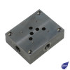 CETOP 5 Single Aluminium Subplate 1/2" BSP Side Ports One on Each Face