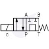 Atos 4/2 NG6 Valve 60 L/Min 12DC P to T/A & B Closed Neutral / P to A & B to T Sol A