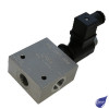 3 Port Solenoid Operated Diverter  3/8" BSP 24VDC 35 LPM 250 Bar Aluminium