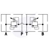 Atos NG6 Dual Pressure Relief Valve A & B to T Direct Acting 3-100 Bar