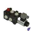 6 Port Solenoid Operated Doverter 3/8" BSP 50Lpm 24DC 250 Bar (350 Bar with Drain)