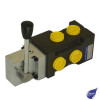 6 PORT MANUAL LEVER OPERATED DIVERTER 1/2" BSP 120 LPM 160 BAR (350 BAR DRAIN) SPRING RETURN