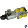 6 PORT SOLENOID OPERATED DIVERTER 1/2" BSP 90 LPM 12 VOLT DC 250 BAR (350 BAR WITH DRAIN)