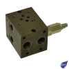 CETOP 3 SUBPLATE 1 STATION SIDE PORTS 3/8" BSP A&B / 1/2" BSP P&T C/W RELIEF VALVE 38-350 BAR
