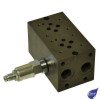 CETOP 3 SUBPLATE 2 STATION SIDE PORTS 3/8" BSP A&B / 1/2" BSP P&T C/W RELIEF VALVE 38-350 BAR