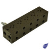 CETOP 3 Subplate 5 Station Side Ports 3/8" BSP A&B / 1/2" BSP P&T C/W Relief Valve 38-350 Bar