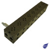 CETOP 3 Subplate 8 Station Side Ports 3/8" BSP A&B / 1/2" BSP P&T C/W Relief Valve 38-350 Bar