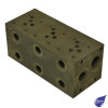 CETOP 5 Subplate Side Ports 3 Section P Port Relief Valve Cavity 1/2" BSP A&B / 3/4" BSP P/1" T