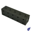 CETOP 5 SUBPLATE SIDE PORTS 5 SECTION 1/2" BSP A&B / 3/4" BSP P/1" T PORTS