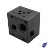 CETOP 5 SUBPLATE SIDE PORTS 1 SECTION P PORT RELIEF VALVE CAVITY 1/2" BSP A&B / 3/4" BSP P/1" T