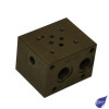 CETOP 3 Subplate 1 Section 3/8" BSP A&B Rear Ports / 1/2" BSP P&T Ports C/W A&B Port Test Points