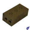 CETOP 3 Subplate 3 Section 3/8" BSP A&B Rear Ports / 1/2" BSP P&T Ports