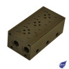 CETOP 3 SUBPLATE 3 SECTION 3/8" BSP A&B REAR PORTS / 1/2" BSP P&T PORTS C/W A&B PORT TEST POINTS