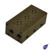CETOP 3 Subplate 3 Section 3/8" BSP A&B Rear Ports / 1/2" BSP P&T Ports C/W A&B Port Test Points