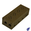 CETOP 3 SUBPLATE 4 SECTION 3/8" BSP A&B REAR PORTS / 1/2" BSP P&T PORTS C/W A&B PORT TEST POINTS