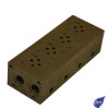 CETOP 3 Subplate 4 Section 3/8" BSP A&B Rear Ports / 1/2" BSP P&T Ports C/W A&B Port Test Points