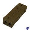 CETOP 3 SUBPLATE 5 SECTION 3/8" BSP A&B REAR PORTS / 1/2" BSP P&T PORTS C/W A&B PORT TEST POINTS
