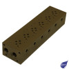 CETOP 3 SUBPLATE 6 SECTION 3/8" BSP A&B REAR PORTS / 1/2" BSP P&T PORTS C/W A&B PORT TEST POINTS