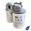 Spin On Suction Filter 1 1/2" SAE Flange Ports 60 Micron Metal Mesh Dual Canisters