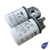 Spin On Return Filter 1 1/2" SAE Flange Ports 25 Micron Cellulose Dual Canisters