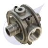Return Line Filter Head for Dual Spin On Canister 1 1/2" BSP Opposite Sides
